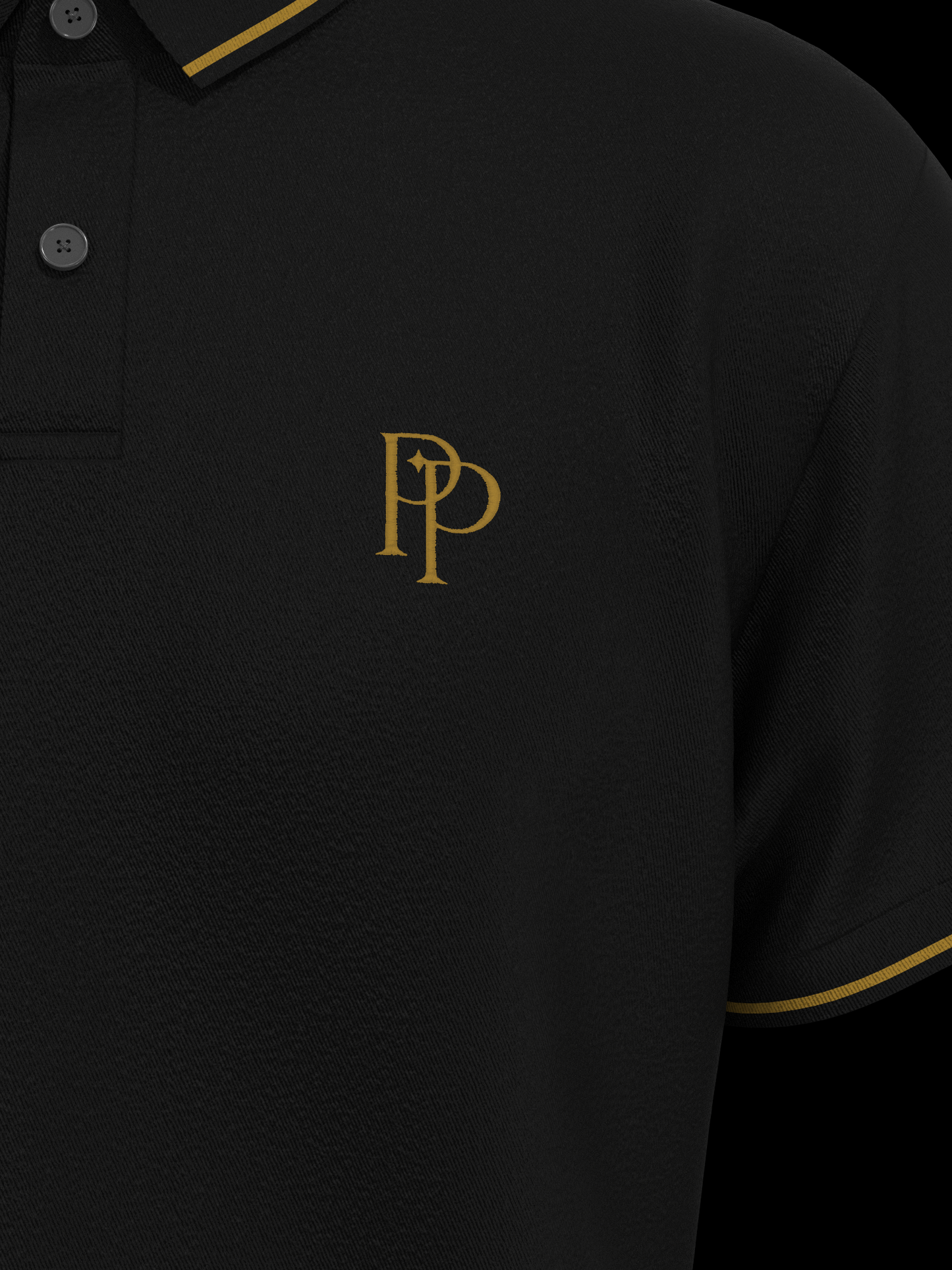 Black & Gold Polo