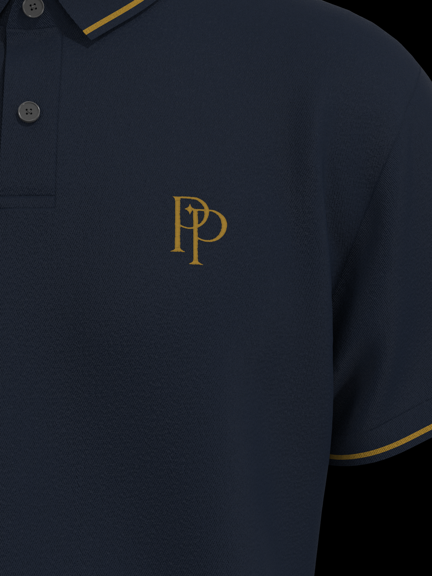 Navy & Gold Polo