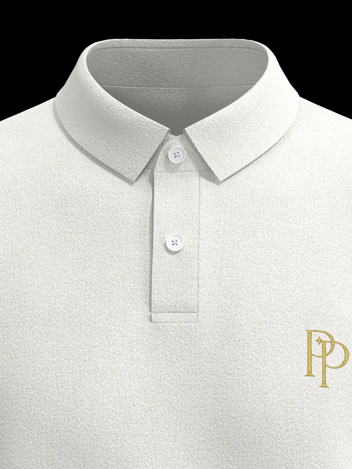 White & Gold Polo