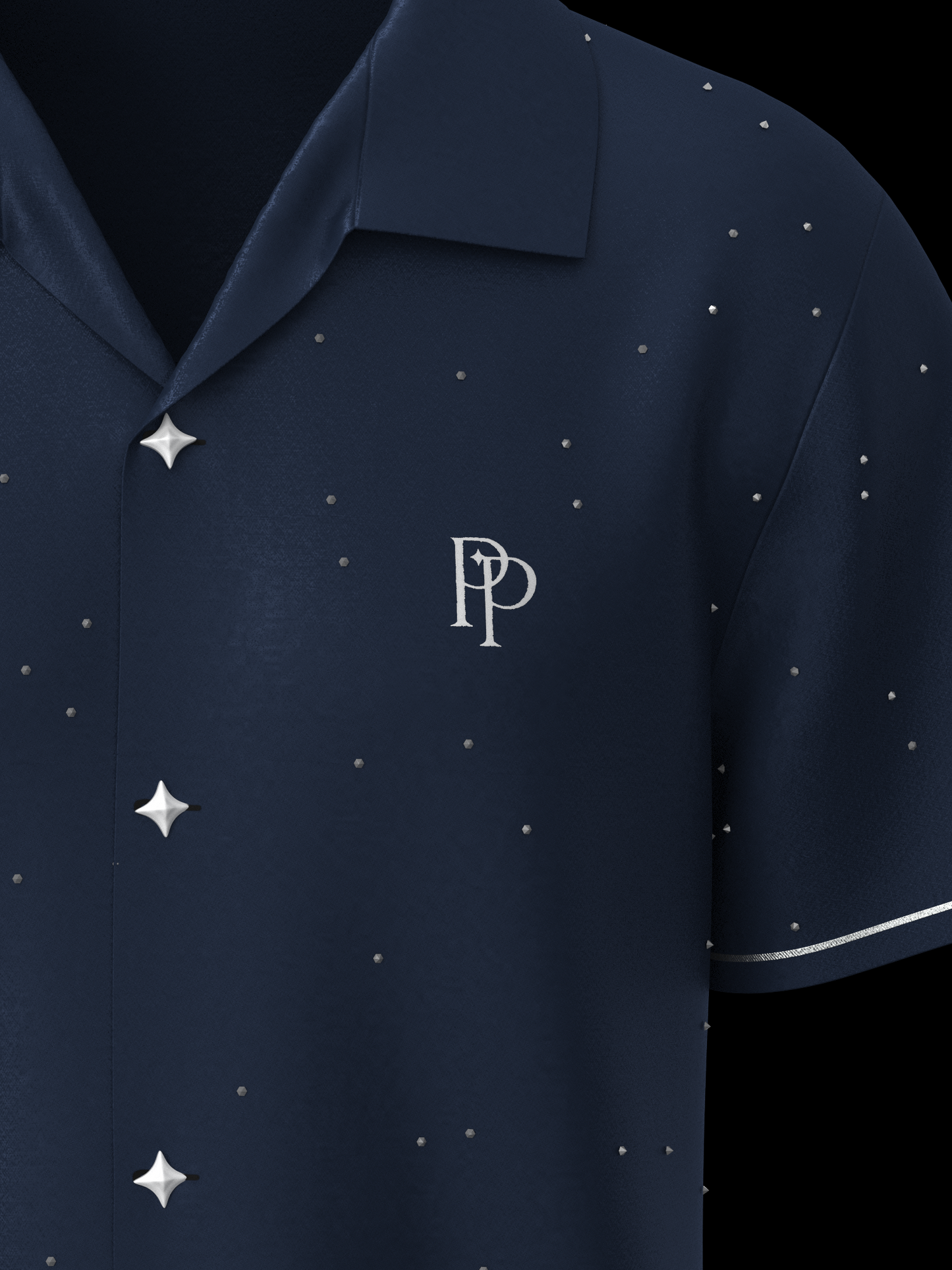 Navy Buttoned Shirt