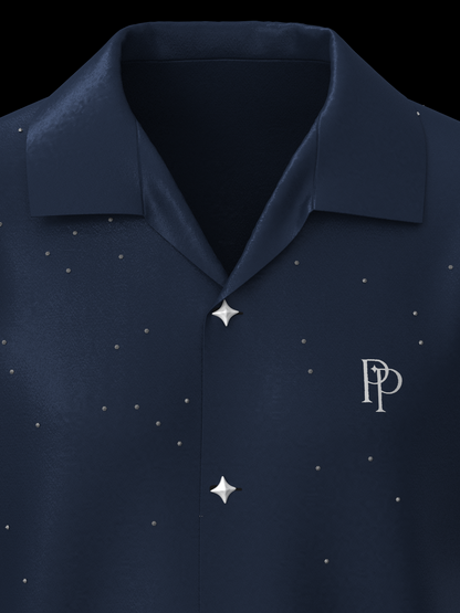 Navy Buttoned Shirt