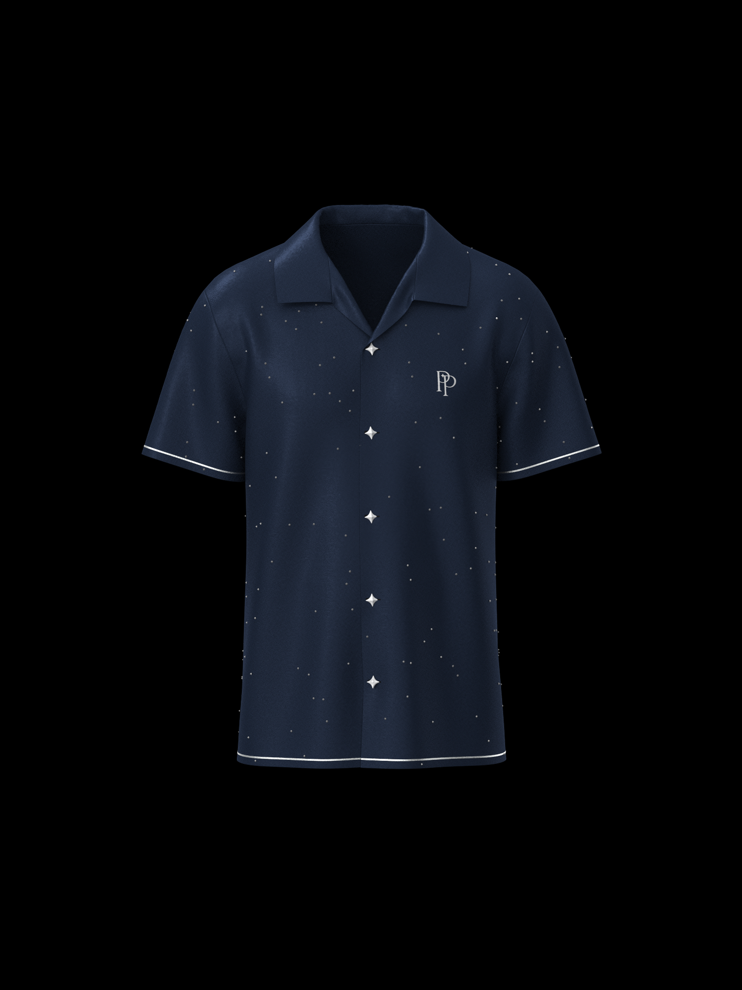 Navy Buttoned Shirt