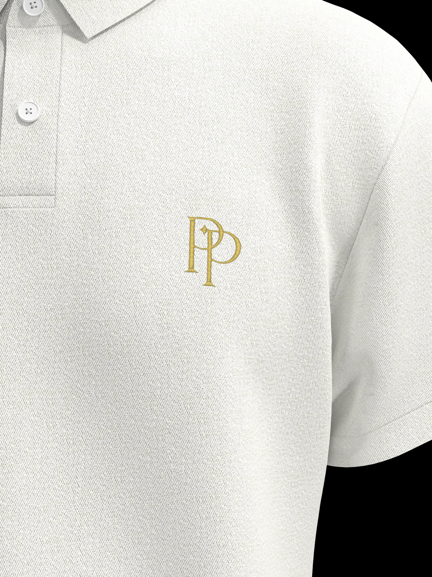 White & Gold Polo