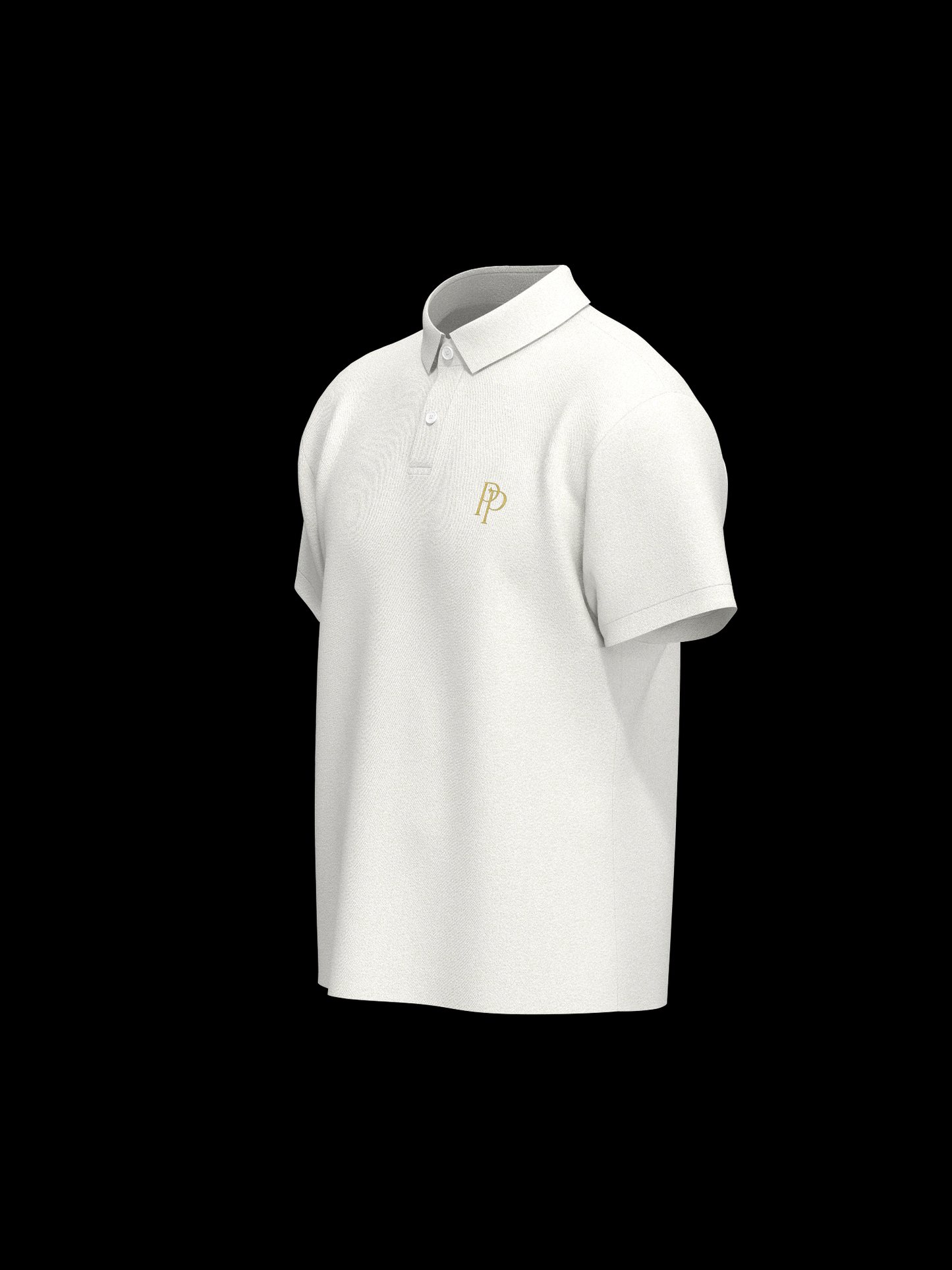 White & Gold Polo
